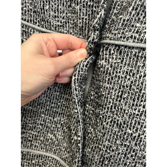 CAbi Fall The Times Long Jacket, Gray White Black Coat, Size XS, MSRP $189 - Picture 7 of 9